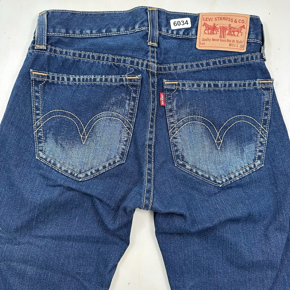 VTG Levis Type 1 Real Loose Jeans Mens 31x26 Baggy Skater Blue Denim 01102-0371